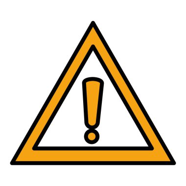 Uyarı simgesi izole simgesi