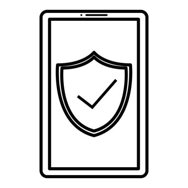 kalkan ve ok sembolü ile Smartphone