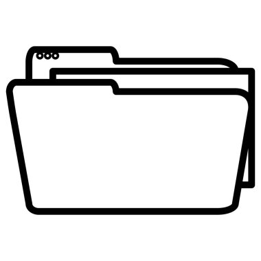 klasör belge izole simgesi