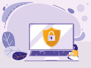 Dizüstü bilgisayar kullanan kadın