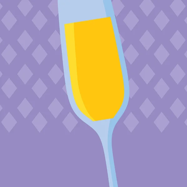 Coupe de champagne icône isolée — Image vectorielle