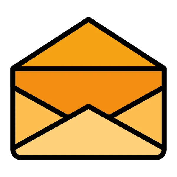 Sobre correo aislado icono — Vector de stock