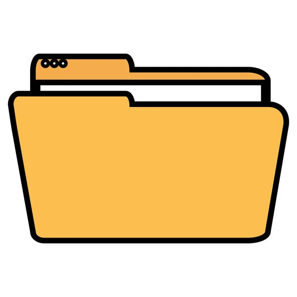 Izolované ikona složky dokumentů — Stockový vektor