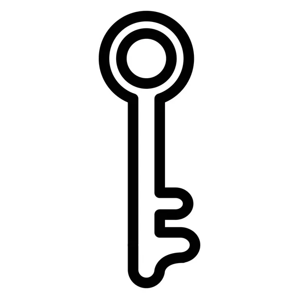 Retro key door icon — стоковый вектор