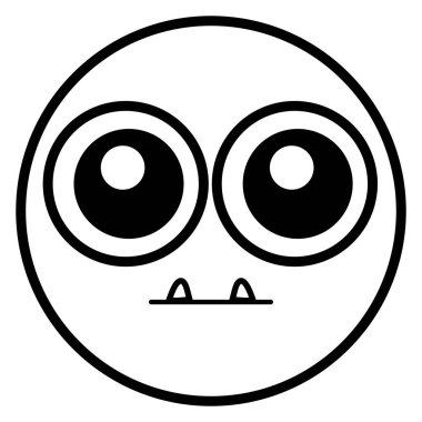 ifade yüz deli diş ile