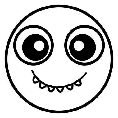 ifade yüz deli diş ile