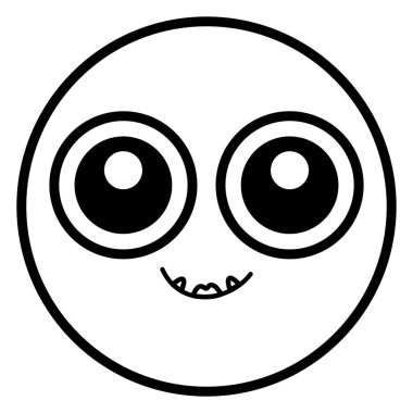 ifade yüz deli diş ile