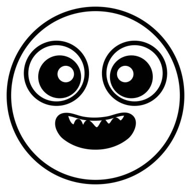 ifade yüz deli diş ile