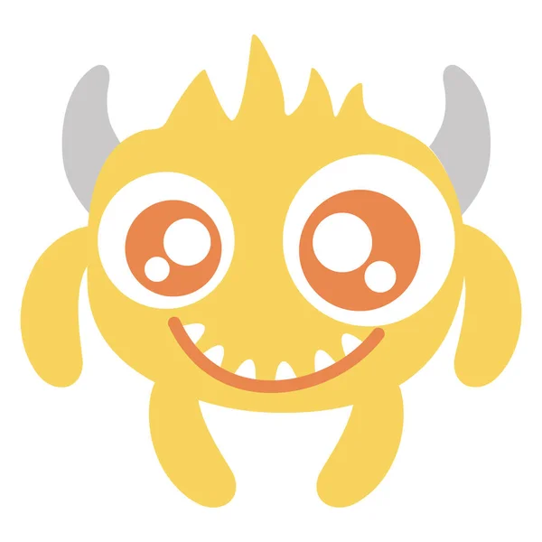 Monstre fou personnage comique — Image vectorielle