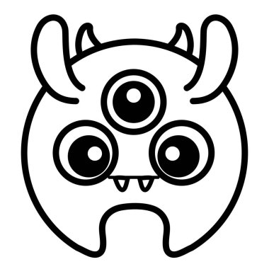 üç gözlü çizgi roman karakteri ile deli canavar