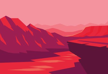 nehir manzara sahne simgesi