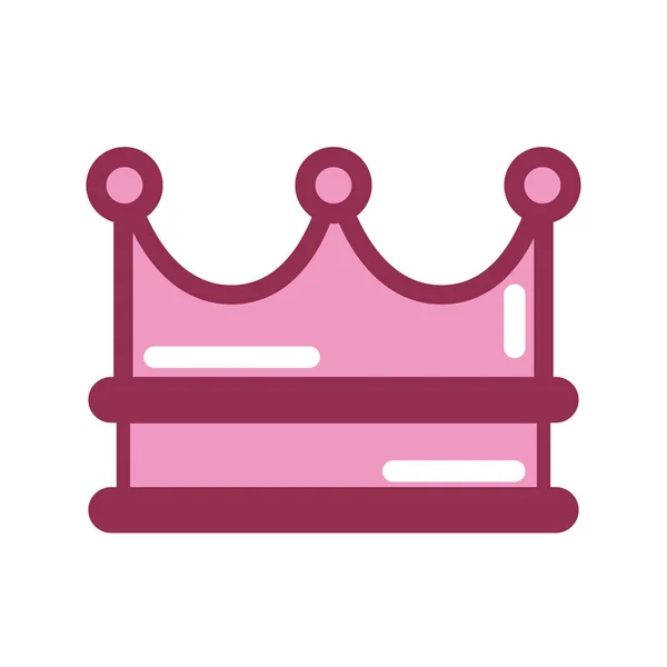 Coroa real rosa —  Vetores de Stock