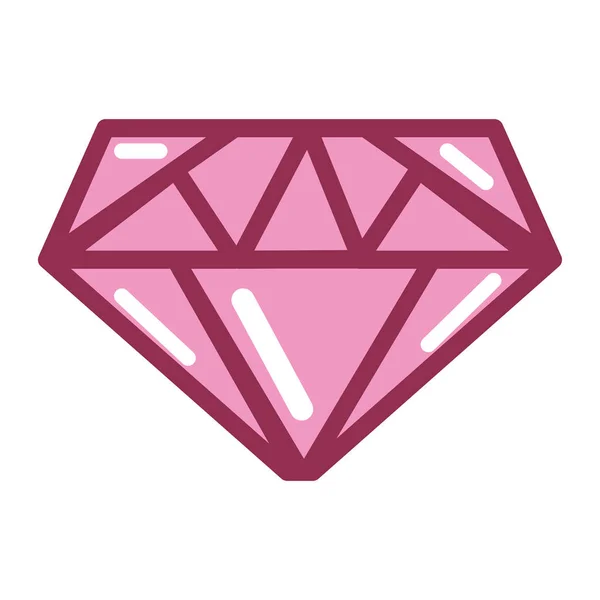 Jóias de diamante rosa — Vetor de Stock