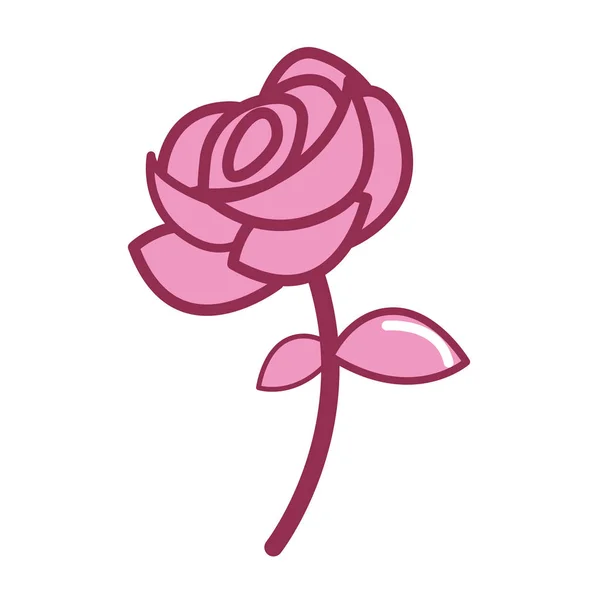 Rosa Blütenrose — Stockvektor