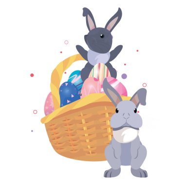 tavşan mutlu Paskalya