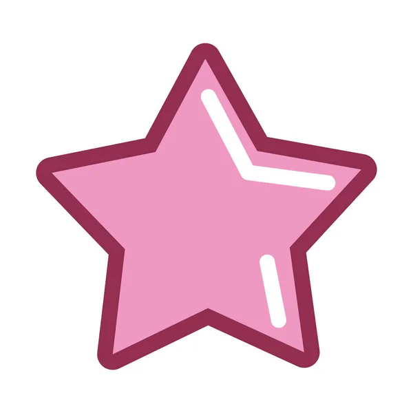 Roze sterpictogram — Stockvector