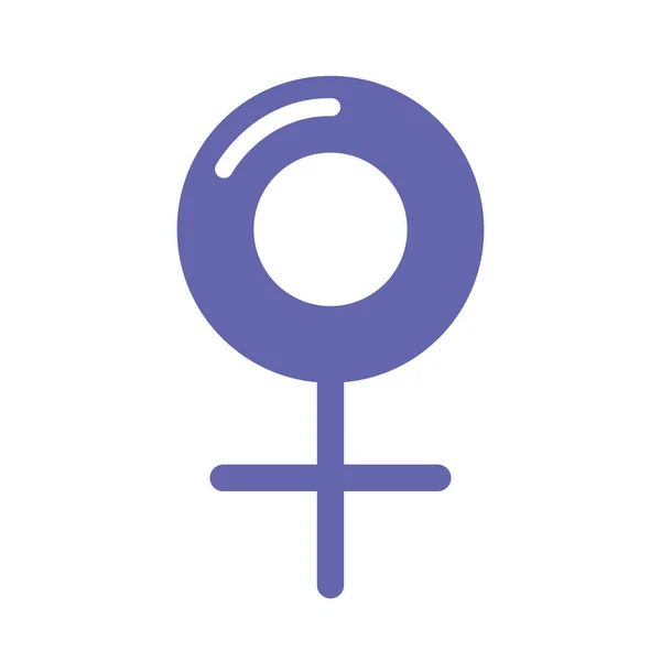 Фиолетовый пол женщины — стоковый вектор