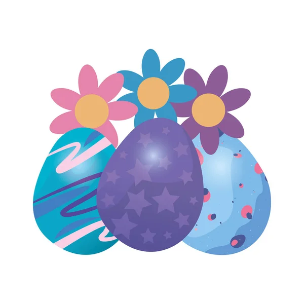 Huevos feliz Pascua — Vector de stock