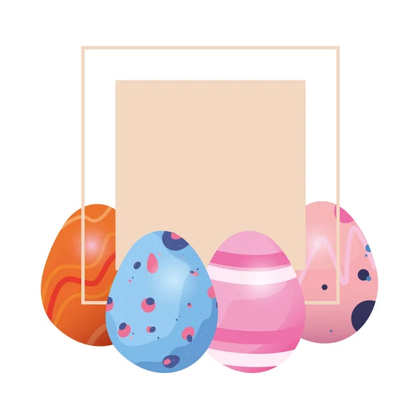 Huevos feliz Pascua — Archivo Imágenes Vectoriales