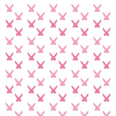 pembe tavşan siluet