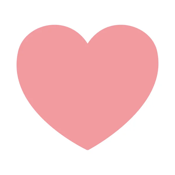 Рожеве серце любов — стоковий вектор