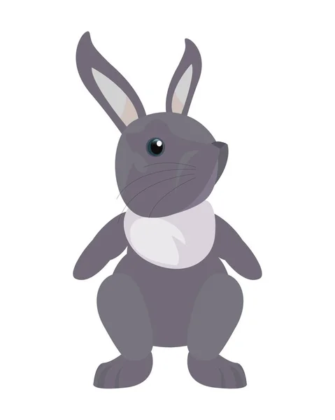 Schattig konijn dier — Stockvector