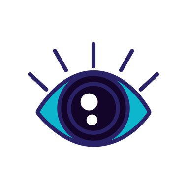 siber güvenlik göz izole simgesini