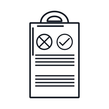 Pano denetim listesi izole simgesi