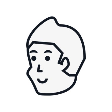 Genç adam avatar karakter Başkanı