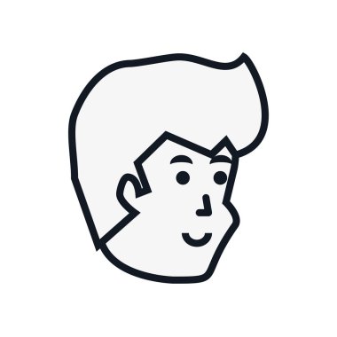 Genç adam avatar karakter Başkanı