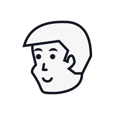 Genç adam avatar karakter Başkanı