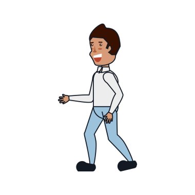 genç adam siyah avatar karakter