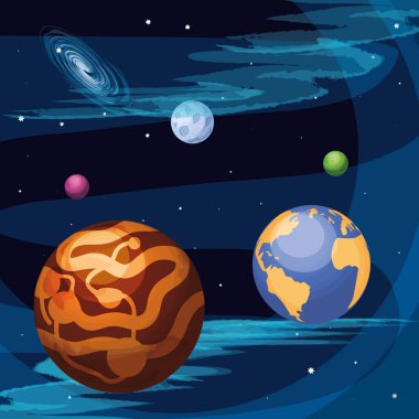 mars gezegeni evren sahne alanı