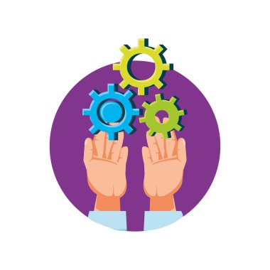 elle vites makine izole simgesi