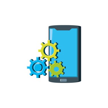 Gears'ı simgesi ile Smartphone aygıtı