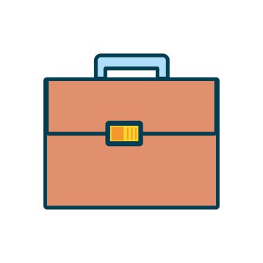 Portföy çanta izole simgesi