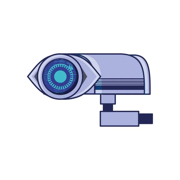 Cámara CCTV icono aislado — Vector de stock