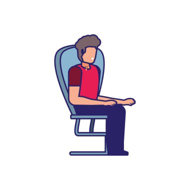 ofis koltuğu ile genç adam avatar