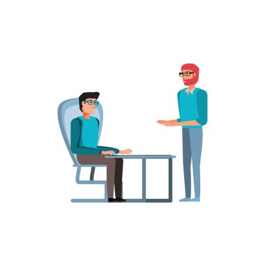 Ofisteki genç adamlar