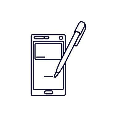 kalem mürekkep yazma ile smartphone