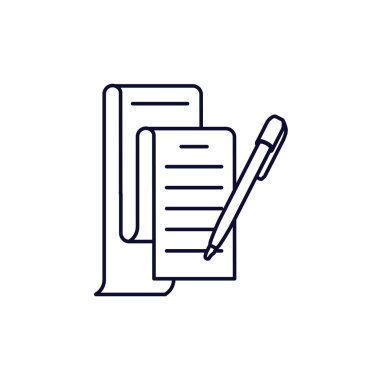 kalem mürekkep yazma kağıt belge ile