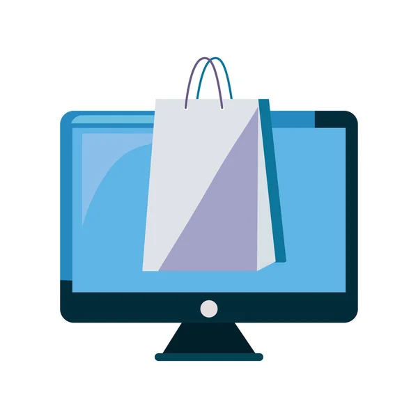 Çevrimiçi alışveriş pazarı — Stok Vektör