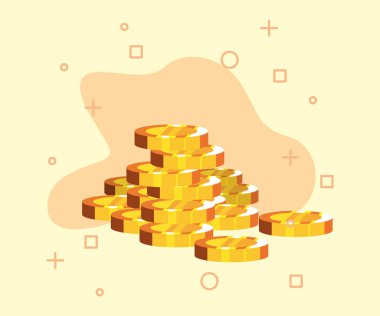 Altın yığılmış para