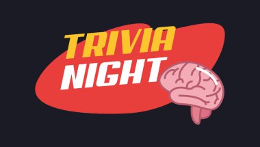 trivia night design clipart
