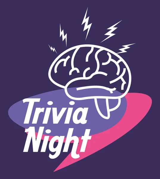 Trivia noite design —  Vetores de Stock