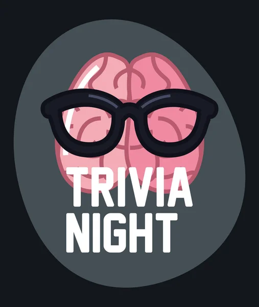 Trivia night design — Stock Vector