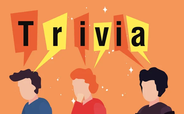 Trivia noite design — Vetor de Stock