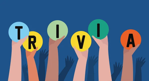 Trivia noite design —  Vetores de Stock