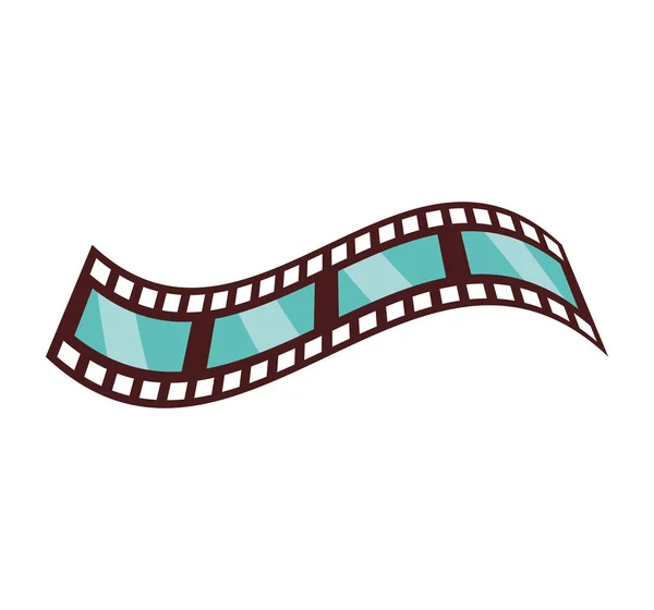 Videoband geïsoleerde pictogram — Stockvector