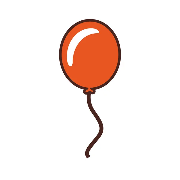 Ballong helium isolerade ikonen — Stock vektor